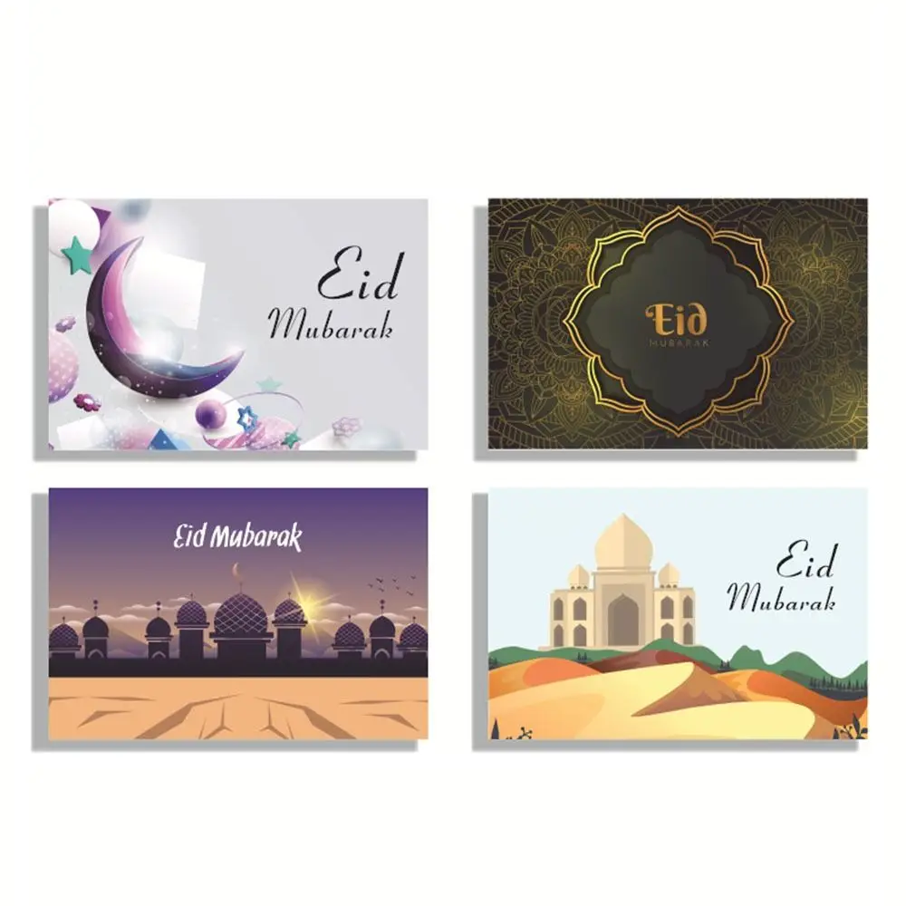 Teenetemärgi Ramadan Eidi Ümbrikud Eid Kaardid ja Ümbrikud, Komplekt Moslemi Kingitused Eid õnnitluskaardid Eid Mubarak Kaarte Ümbrikud