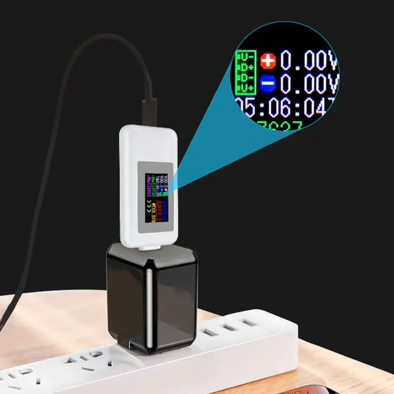 KWS-1902C Tüüp-K Värviline Ekraan, USB-Tester Praegune Pinge Monitor Power Meter