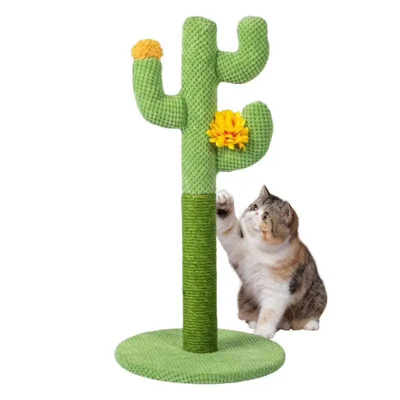 Cactus Kass Scratcher Puu Armas Pikk Roheline Kass Cactus Puu Kõrge Stabiilsus Ja Töökindlus Kass Scratcher Ja Kriimustada Postitused