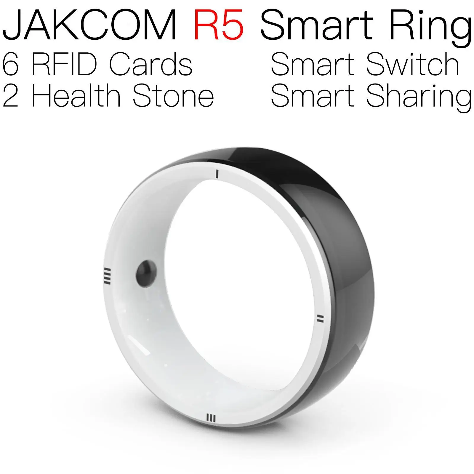 JAKCOM R5 Smart Ring Super väärtus 100 rfid-s50 nfc kiip led-nutitelefoni koopia smart card panga embleem sublimatsioon toorikud pliiats