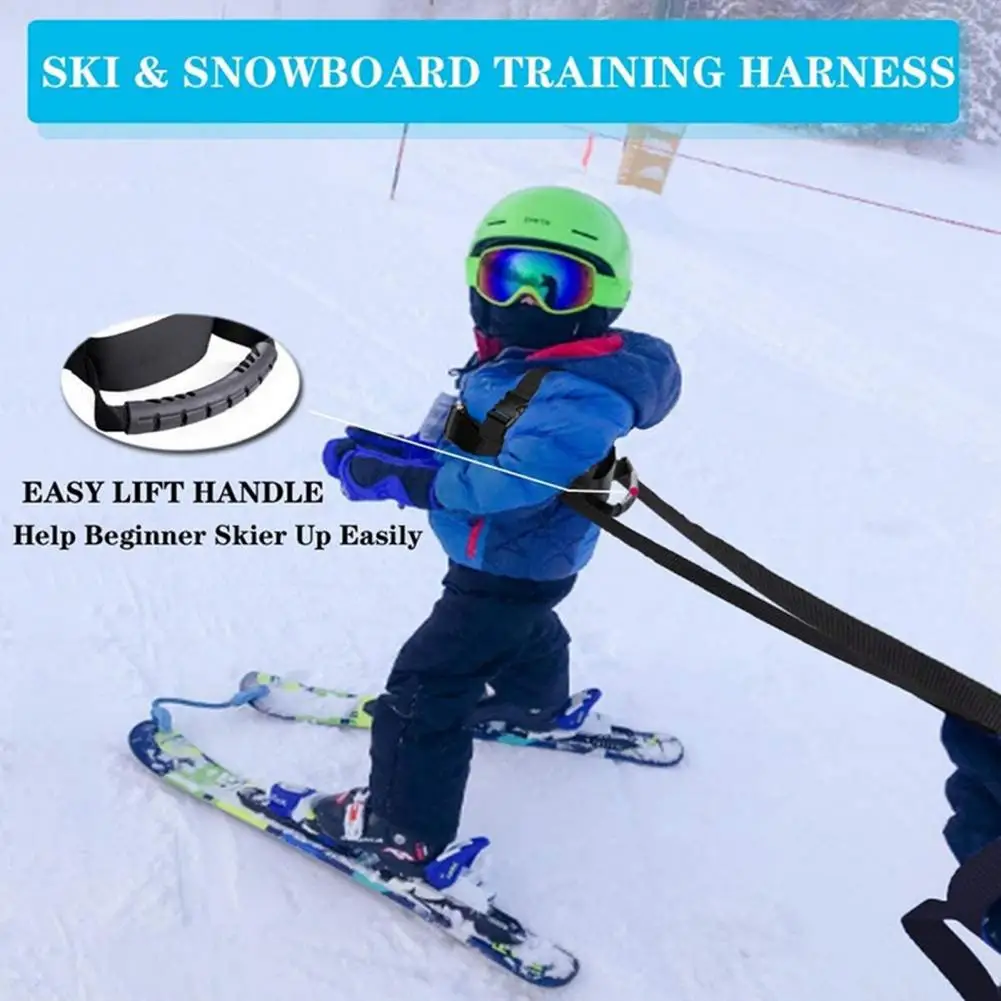 Suusa Koolitus Turvarihmad Lapse Ohutuse Ski Rihm Reguleeritav Väikelapse Suusatamine Rakmed Treener Eemaldatav Rihm Kiire Noortele