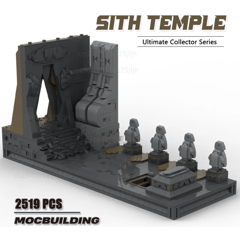 Sith Temple KES ehitusplokid Filmi Scence Caslt Arhitektuuri Tehnoloogia Tellised Mudeli Kogumine Ekraan Mänguasjad, Kingitused