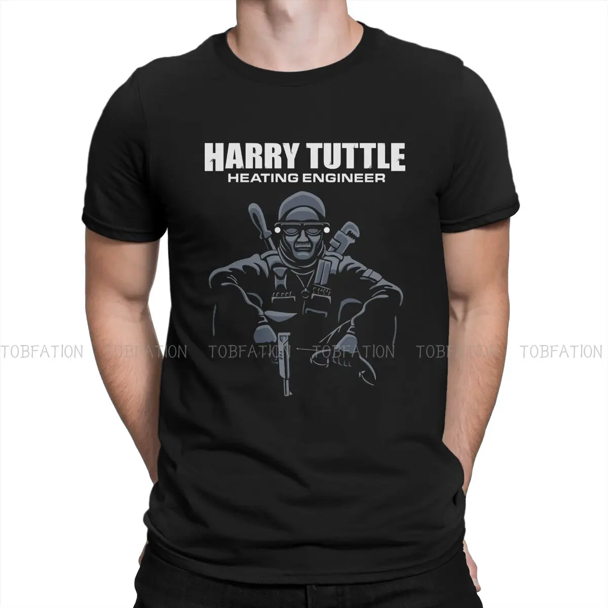 Harry Tuttle Uusim Polüester TShirts COD Black Ops Külma Sõja Meeste Stiilis Topid T-Särk ümber Kaela