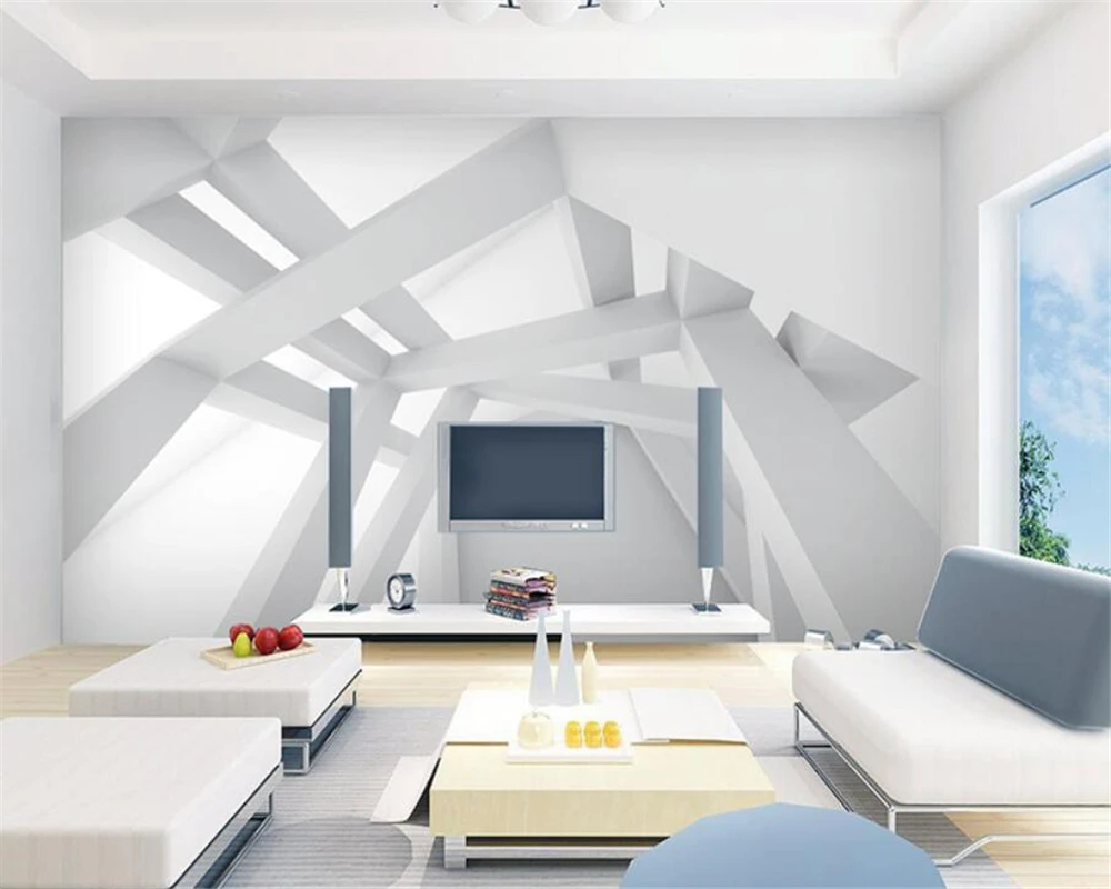 beibehang Kohandada uute geomeetriline muster Põhjamaade ruumi lihtne, kaasaegne diivan, TV tausta tapeet seina paberid home decor