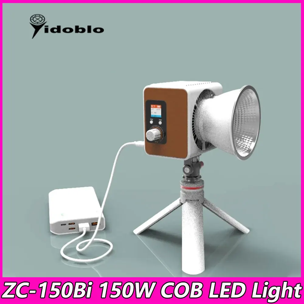 Yidoblo ZC-150Bi 150W COB LED Light Fotograafia Valgustus Tasku Valgus Statiivi Väljas Foto, Video Pildistamine