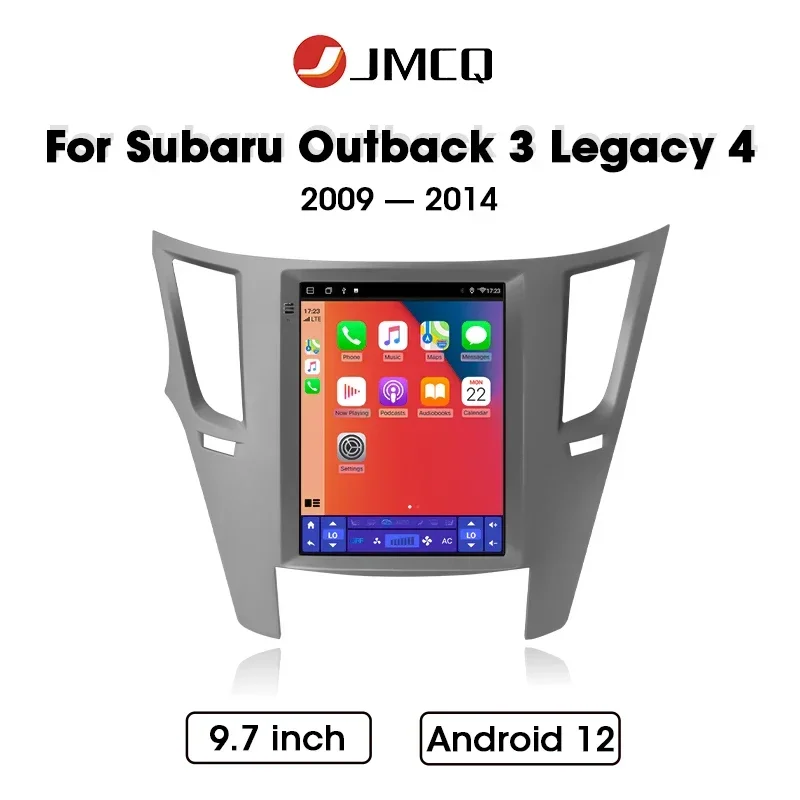 JMCQ Android 12 2Din autoraadio jaoks Subaru Outback 3 Pärand 4 2009 - 2014 Multimeedia Mängija, Navigatsioon Carplay Stereo juhtseade