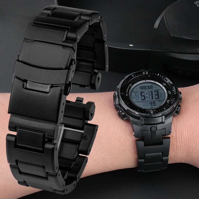 Plast Teras Vaadata Rihma Casio Watchband Murra Lukk Meeste PRW-6000/6100/3100/3000 Must Integreeritud Veekindel Tarvikud