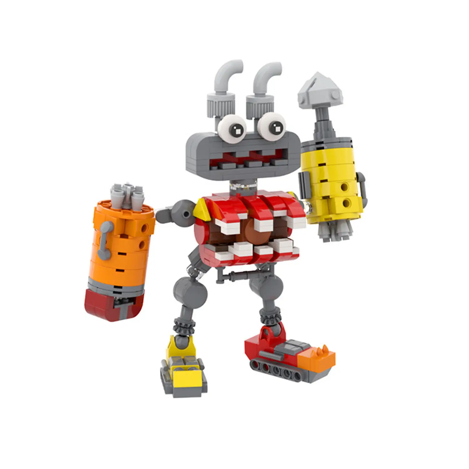 Suur Punane Robot Monster Hoone Mänguasjade Komplekt Kogumise 303 Tükki, KES Ehitada