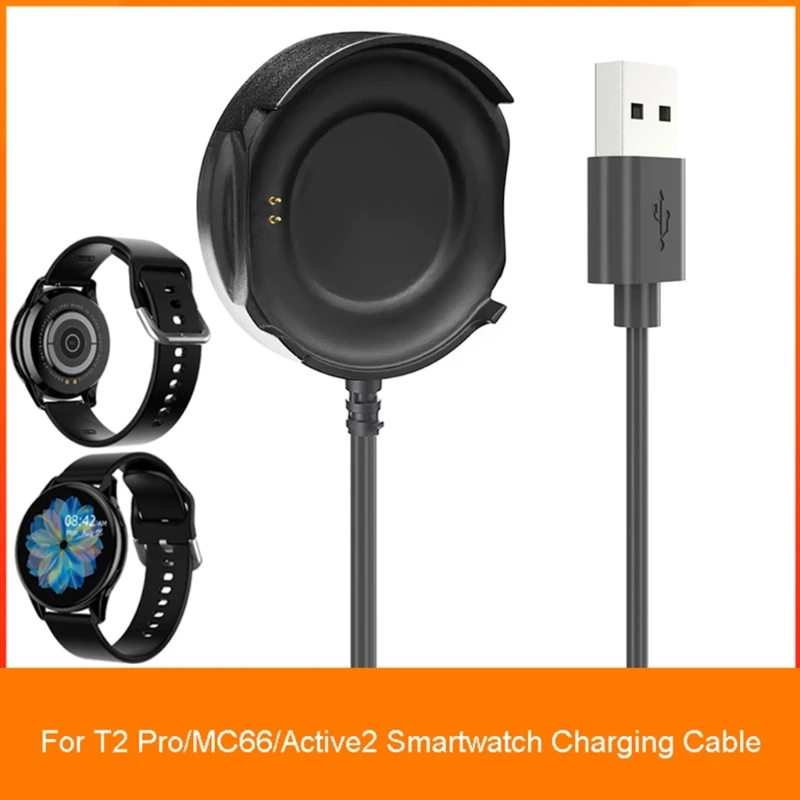 Laadija Power Adapter Sobib T2 Pro/MC66/Active2 Laadimine USB Cradle juhtmehoidik Seista Smartwatch Omanik Jaam