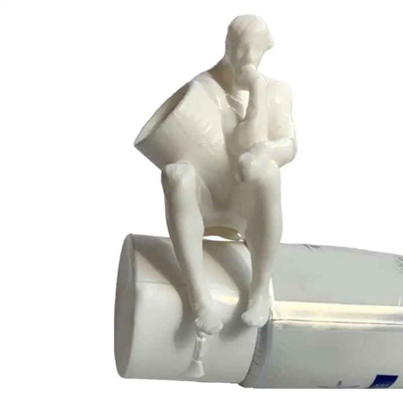 Keeruline Naljakas Mõtleja Pooping Väike Mees Hambapasta Squeezer Loominguline Imelik 3D Hambapasta Pea Hambapasta Kate Jant Mänguasi