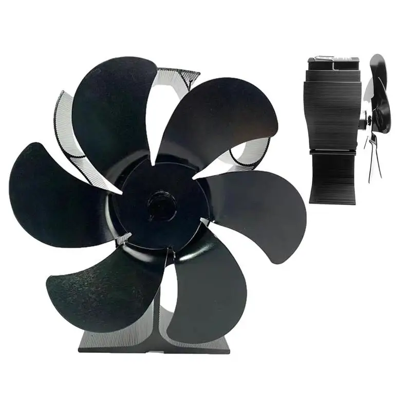 Puitu Pliidi Ventilaator, 6 Õielehte Vaikne Töö Eco Kamin Ventilaatori Vaikse Töö Mitteelektrilised Termoelektriliste Puidu Pliit Fänn