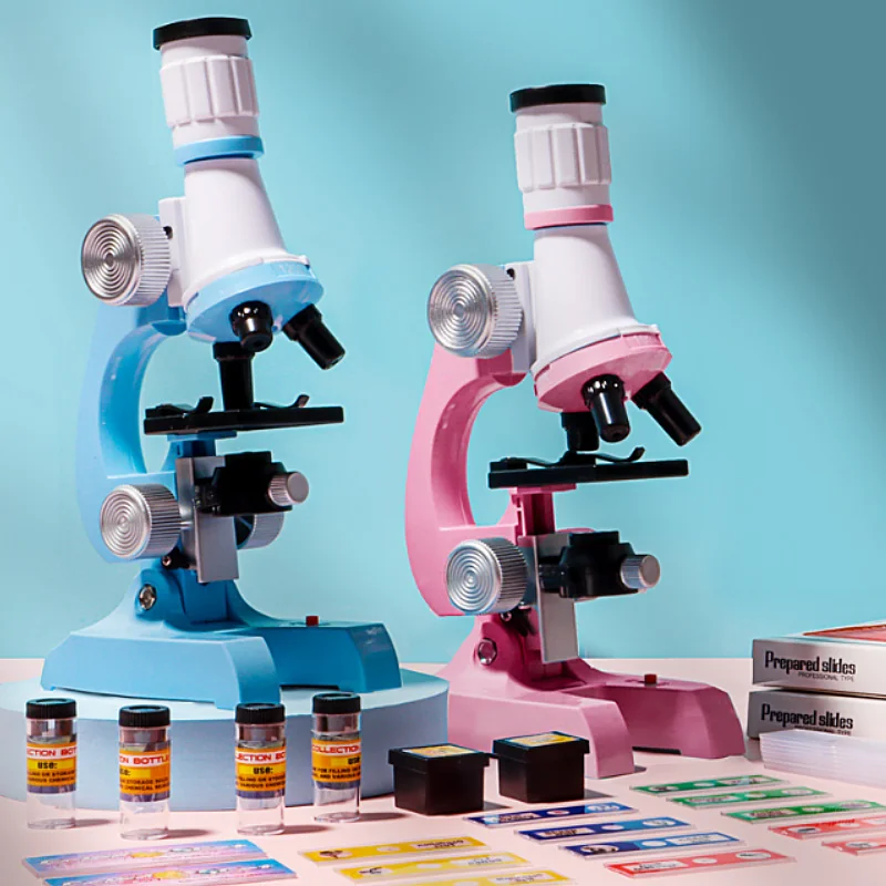 Uue Mikroskoobi Kit Laboris LED 100/400/1200X Kodu Kooli Haridus Mänguasi Kingitused Laste Trahvi Bioloogia Mikroskoobi
