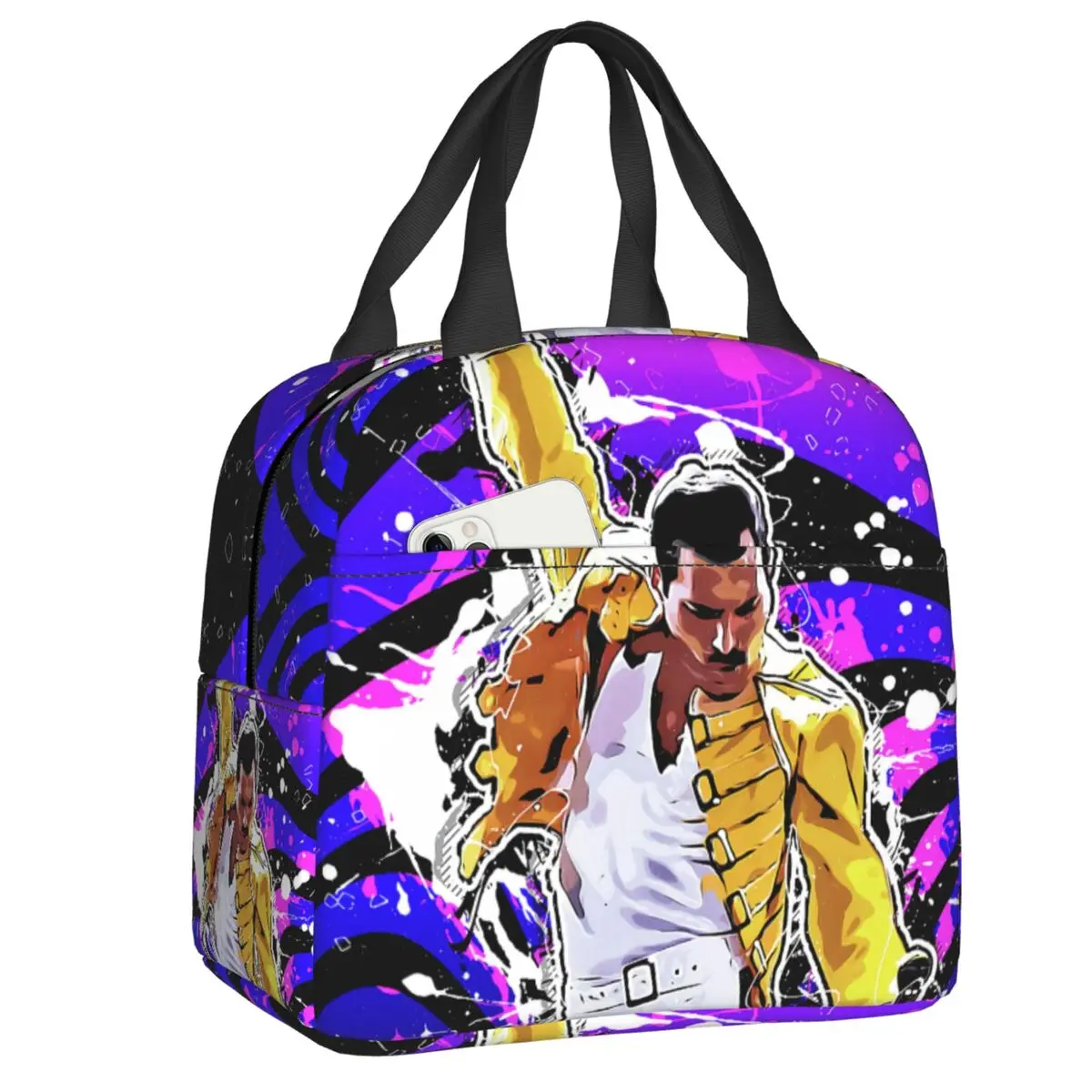 Freddie Mercury Lunch Bag Naiste Termilise Külmik Isoleeritud Rock-Muusika Kuninganna Lunch Box Õpilane Kooli Tööle Piknik Toidu Kotid