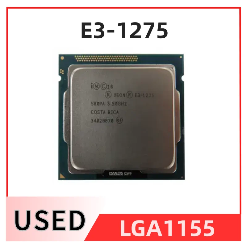 Xeon Processor E3-1275 E3 1275 e3 1275 Quad-Core Protsessor LGA1155 Lauaarvuti CPU korralikult Desktop Protsessor suudab töötada