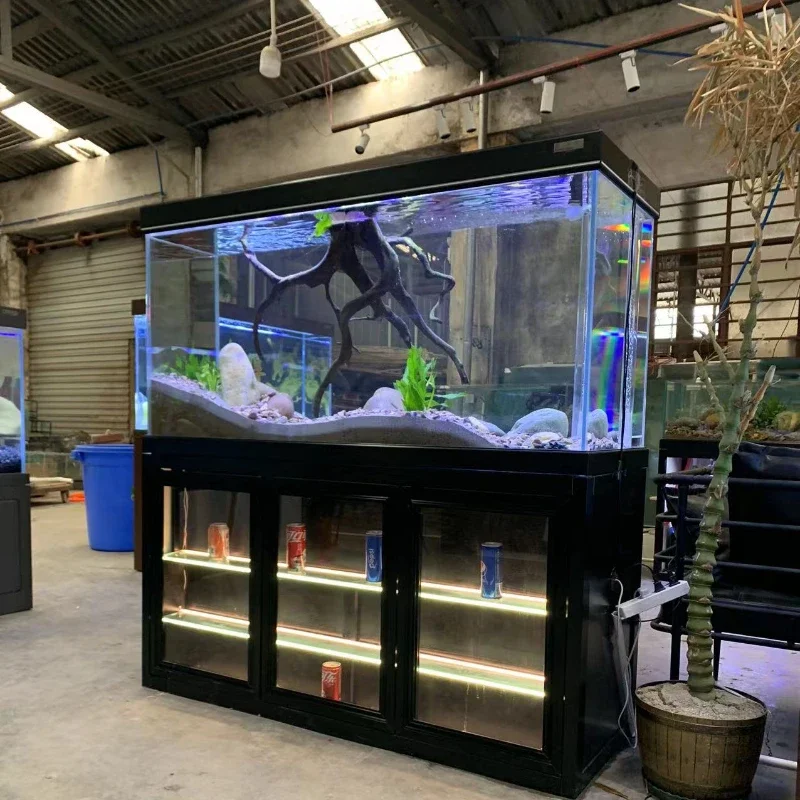 Super Valge Klaas Kodus Kala Tank Aquarium elutuba Ekraani Keskmise ja Suure Ökoloogilise Alt Filter Dragon Kala Tank