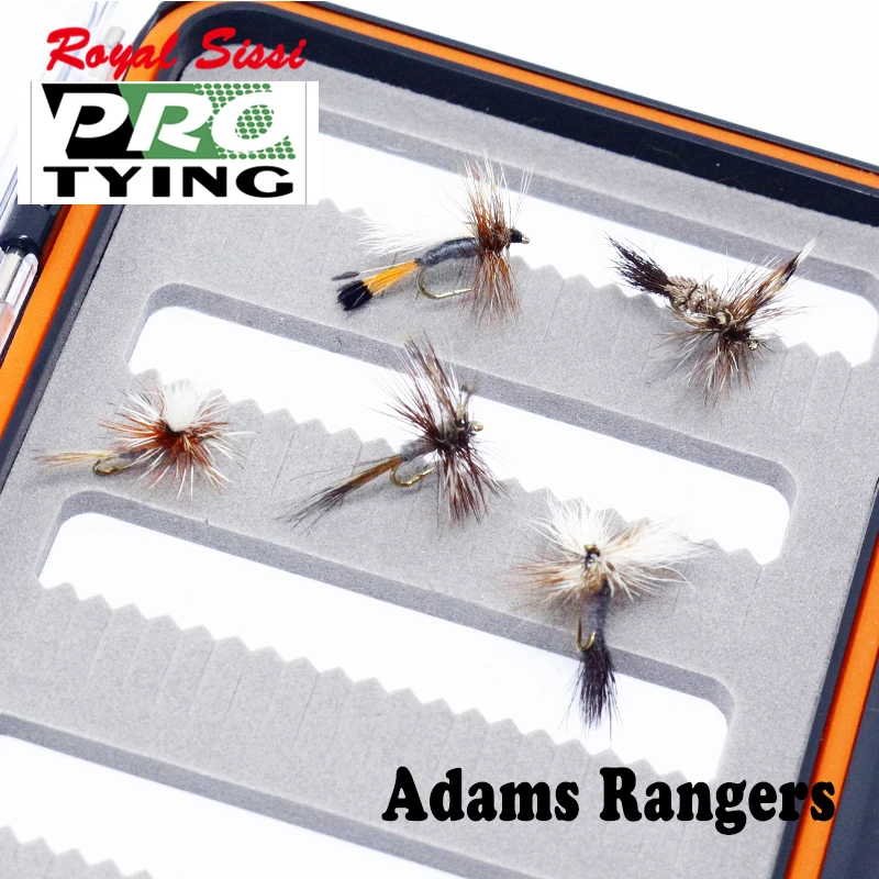 Kuum 5tk fly fishing adam sõidab vahemikus komplekt 5 stiile assortii langevari irrestible kuiv lennata adam wulff trude kunstlik putukate sööt