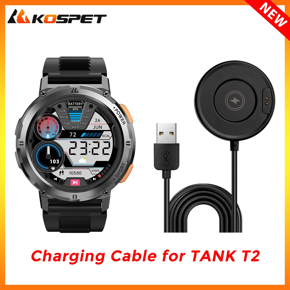 Algne Laadimine USB Kaabel KOSPET TANK T2 Ultra Smartwatch Laadimine Seisma Magnet Laadija Line Smart Watch Tarvikud