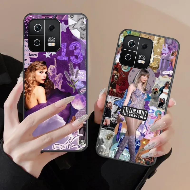 Hot Muusika, laulja Taylor Alison Swift Telefoni Puhul Xiaomi 13 12 11 Redmi Note12 Poco F5 F4 Seeria Pehme Must Kate Telefon