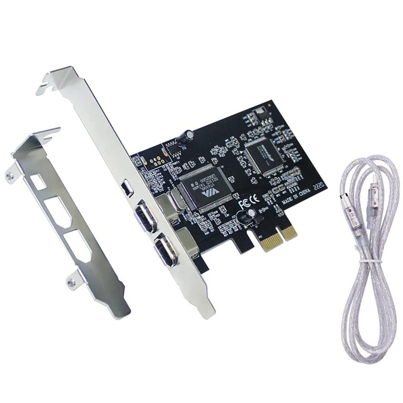 PCI-E 1394 Firewire Kaart PCI-Ex1, Et IEEE 1394 3-Port Firewire Kaart, Toetab Resolutsiooni 1440X1080,Vastavalt 0,8 M 1394 Kaabel