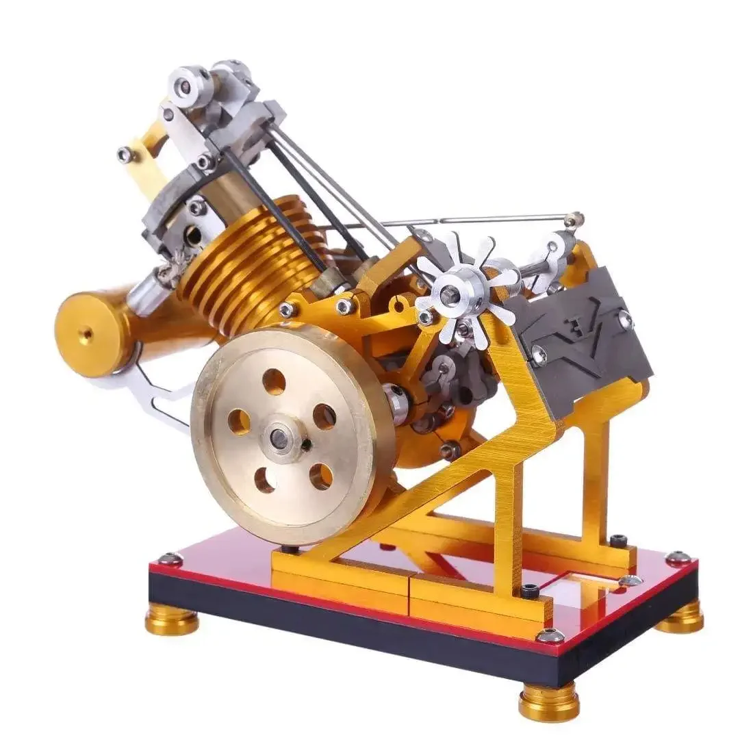 Imitoru Tulekahju Liik Stirling Engine Kit V1-45 Mootori Mudel Haridus Mänguasja Kogumine Kingitus Meestele Täiskasvanute