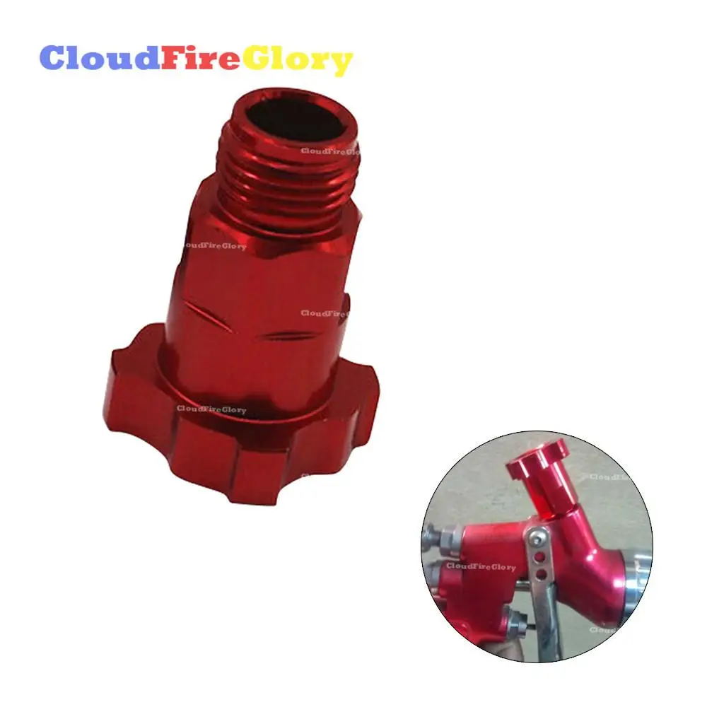 CloudFireGlory Jaoks PPS Spray Gun Cup Adapter Pot Ühine Vask Pistik M16x1.5mm väliskeere Punane