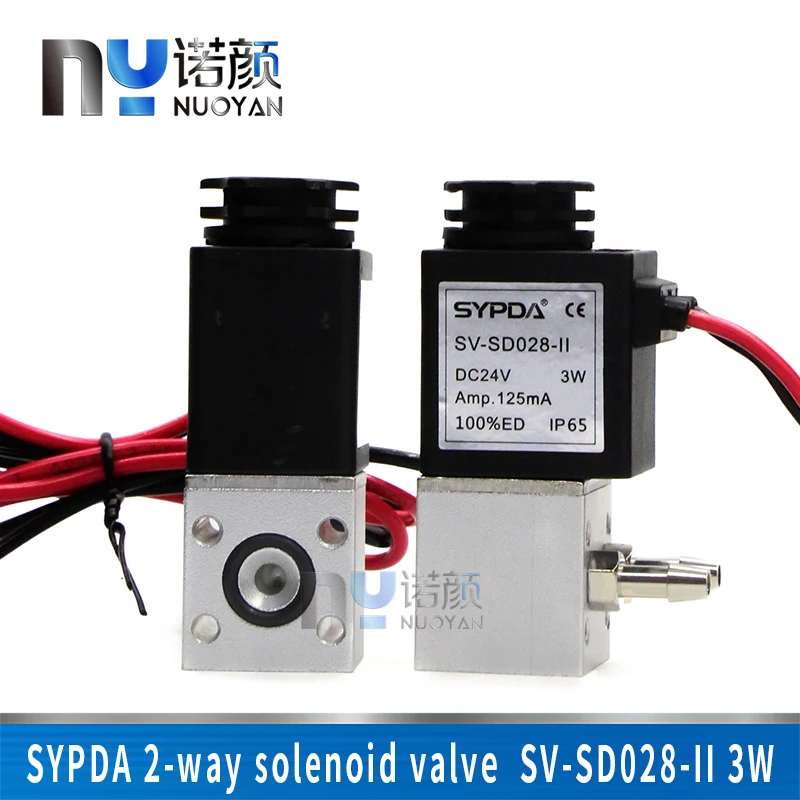 1TK SYPDA 2-Way Elektromagnetiline Ventiil SV-SD028-II Solenoid Klapp Solvent Printeriga UV-Printer Ventiil 3w