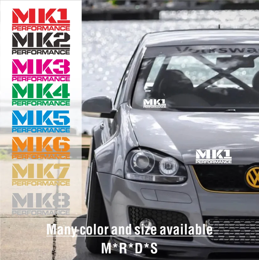 Auto Akna Kleebis GTI Performance Vinüül Decal Jaoks VW Volkswagen Golf 8 7 6 5 4 3 2 1 MK1 MK2 MK3 MK4 MK5 MK6 MK7 MK8