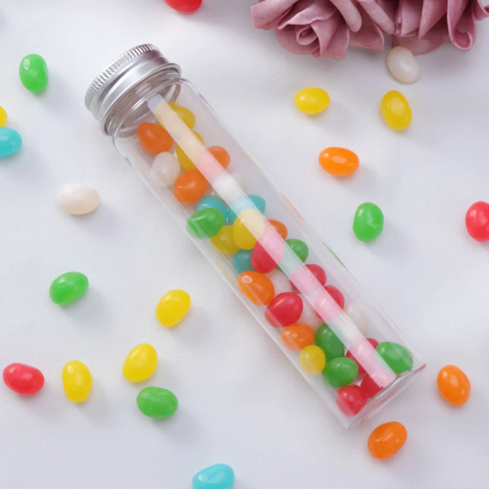 Lamedapõhjaline Plastikust Selge katseklaasid koos keeratavad Korgid Candy Kosmeetika Reisi Emulsioon Mahutid