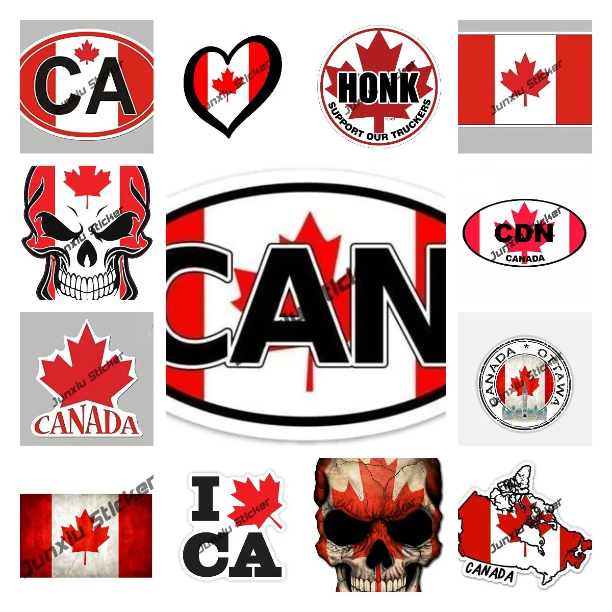 PRÄÄKSUMA Kanada Leaf Toetada Autojuhid Kleebis Kanada Lipu Kanada Maple Auto Auto Mootorratta Decal Logo Kleebis Auto Tarvikud KK