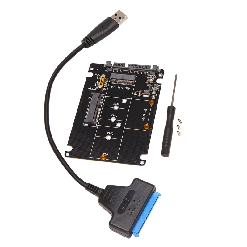 M. 2 NGFF MSATA, Et USB 3.0 Adapter Converter Kaardi Lugeja Koos SATA Kaabel-Kaasaskantav mäluseade Toetada SATA SSD