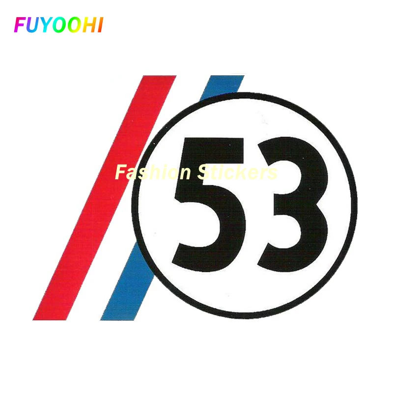 FUYOOHI Mängida Kleepsud HERBIE LOVE BUG 53 Isikliku Auto Kleebised Campervan Decal Veekindel Vinüül Auto Aksessuaarid