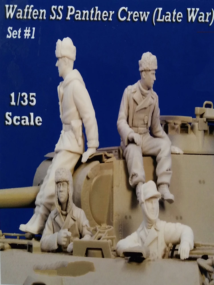 Värvimata Kit 1/35 PANTRI MEESKONNA 4 numbrit ei ole tank joonis Ajalooline Vaik kit miniatuurne mudel