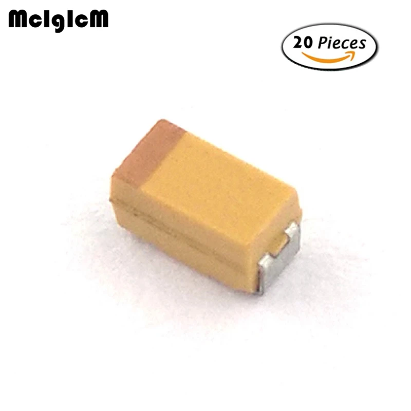 MCIGICM 20pcs A 3216 4.7 uF 20V SMD tantaal kondensaator