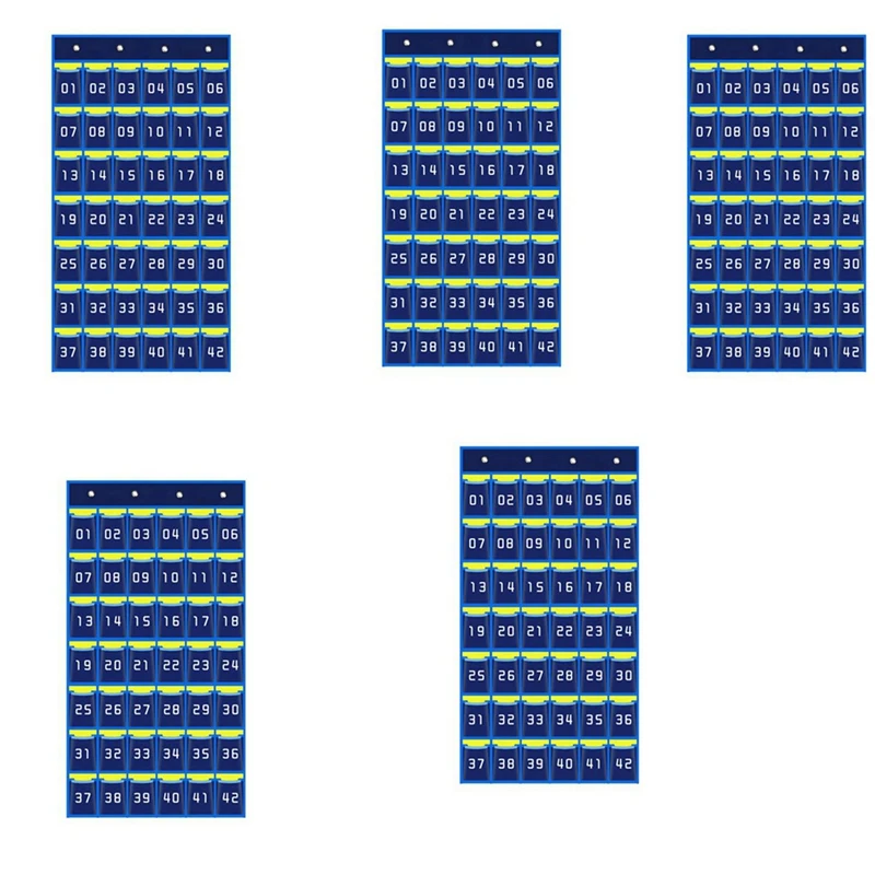 5X 42 Nummerdatud Taskud, mis on Diagramm mobiiltelefon Korraldaja Rippuvad Ladustamise Kott Klassiruumis Kalkulaator Mobiiltelefoni Omanikud