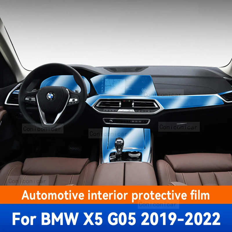 BMW X5 G05 2019-2022 Käigukasti Paneel Armatuurlaud Navigatsioonisüsteemid Auto Interjöör kaitsekile Anti-Scratch Tarvikud