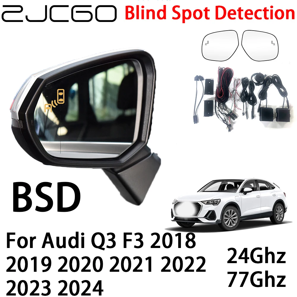 ZJCGO Auto BSD Radar Hoiatussüsteem (Blind Spot Detection Ohutuse Sõidu Märguanne Audi Q3 F3 2018 2019 2020 2021 2022 2023 2024