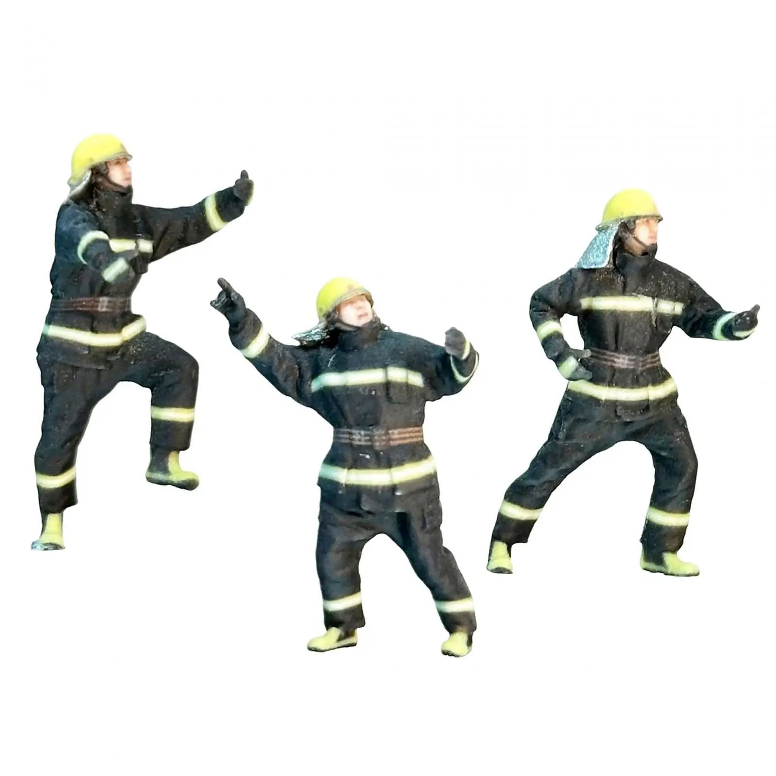 3 Tükki Kääbus Tuletõrjuja Arvandmed Realistlik Mudel Rongid Inimeste Arvud Diorama Mikro -, Maastiku Kujundusest Tarvikud
