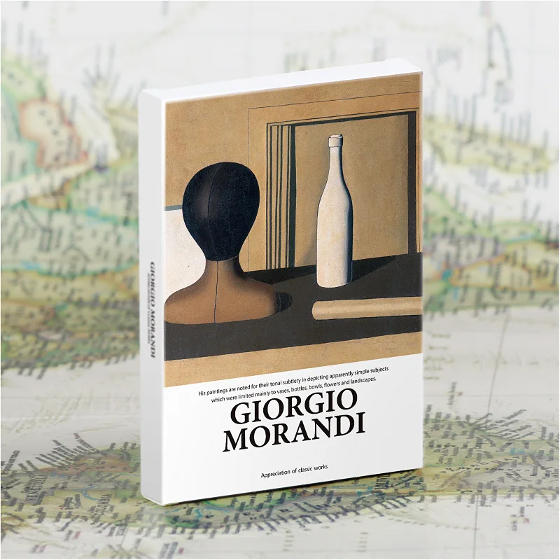 30 peices/set Art Museum-Seeria Kuulsate Kunstnike Giorgio Morandi inglise Postkaardid, Ümbrikud Kunsti Postkaardid Seina Kleebised