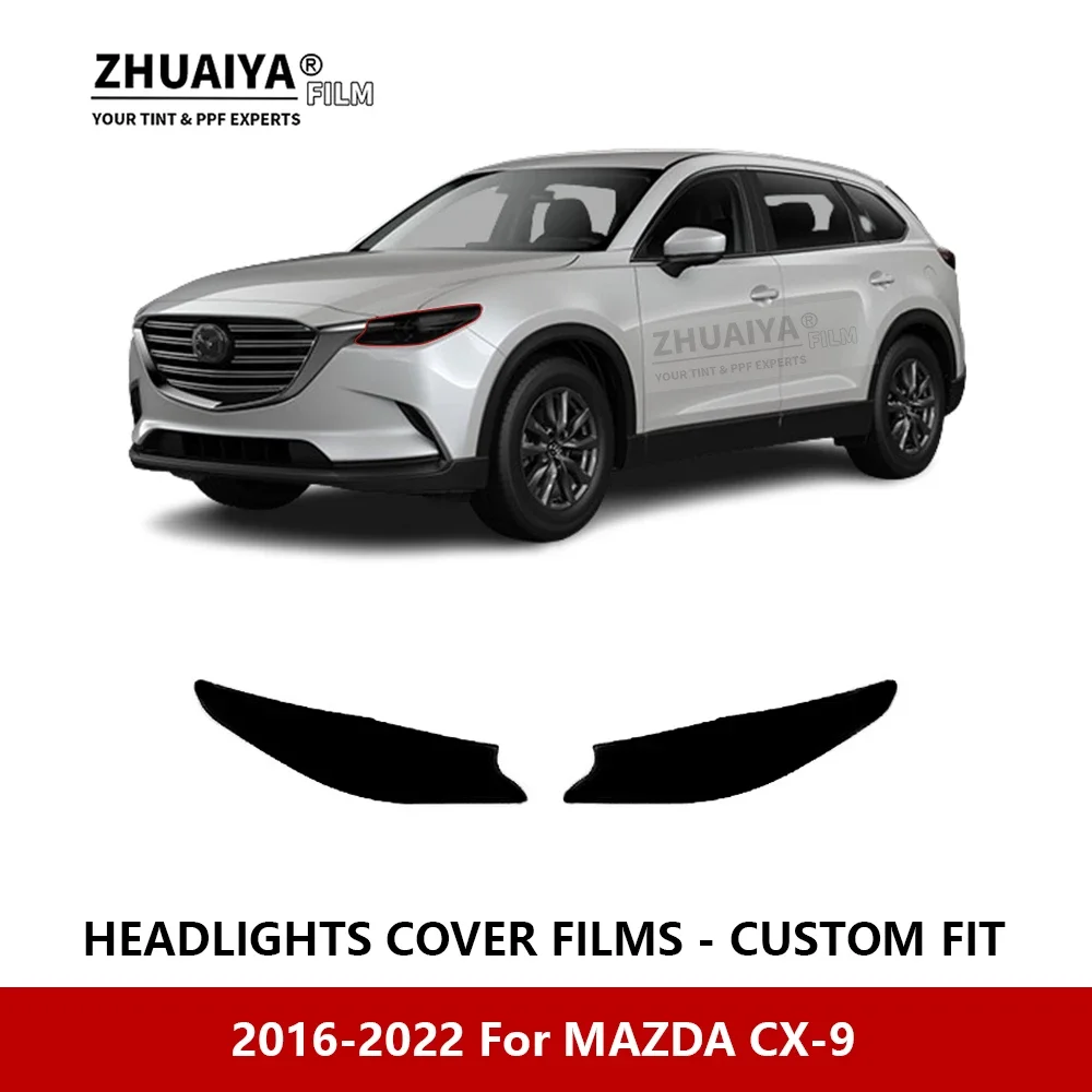 Näiteks MAZDA CX-9 2016-2022 Auto Välisilme Esitulede Anti-scratch PPF precut kaitsekile Remont film Auto kleebised Tarvikud